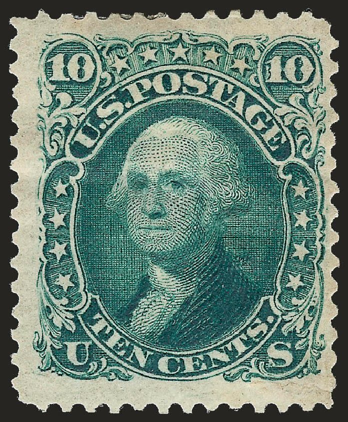 Value of US Stamp Scott Cat. 106 - 1875 10c Washington Without Grill. Robert Siegel Auction Galleries, Sep 2009, Sale 976, Lot 1431