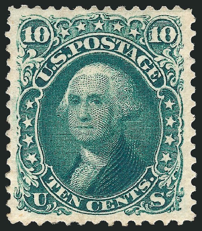 Value of US Stamp Scott Catalog 106: 1875 10c Washington Without Grill. Robert Siegel Auction Galleries, Oct 2010, Sale 997, Lot 5424