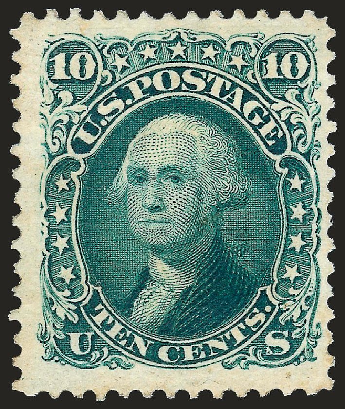 US Stamps Prices Scott 106 - 1875 10c Washington Without Grill. Robert Siegel Auction Galleries, Oct 2008, Sale 963, Lot 615