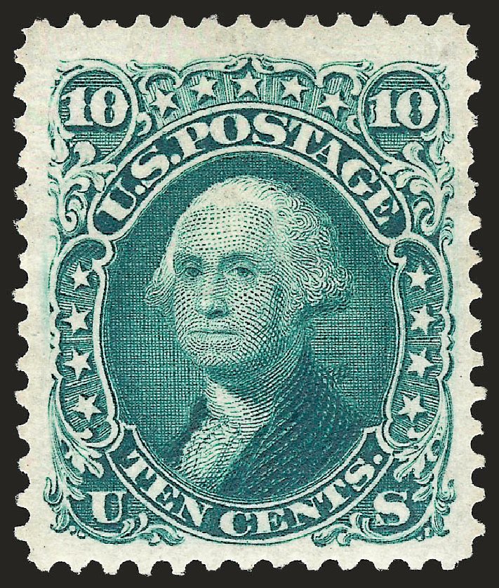 US Stamps Prices Scott # 106 - 1875 10c Washington Without Grill. Robert Siegel Auction Galleries, Jan 2009, Sale 968, Lot 135