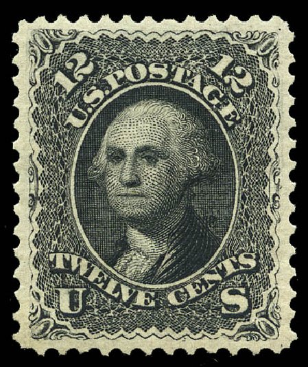 Value of US Stamps Scott Catalog #107 - 1875 12c Washington Without Grill. Matthew Bennett International, May 2014, Sale 350, Lot 188
