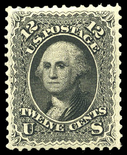 Values of US Stamp Scott Cat. #107 - 1875 12c Washington Without Grill. Matthew Bennett International, May 2014, Sale 350, Lot 189