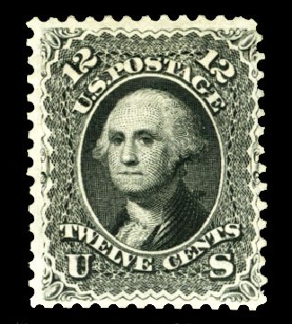 Cost of US Stamp Scott 107: 1875 12c Washington Without Grill. Cherrystone Auctions, Jul 2013, Sale 201307, Lot 29