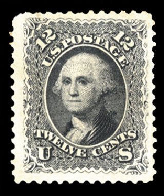Costs of US Stamps Scott #107: 1875 12c Washington Without Grill. Cherrystone Auctions, Jun 2012, Sale 201206, Lot 54