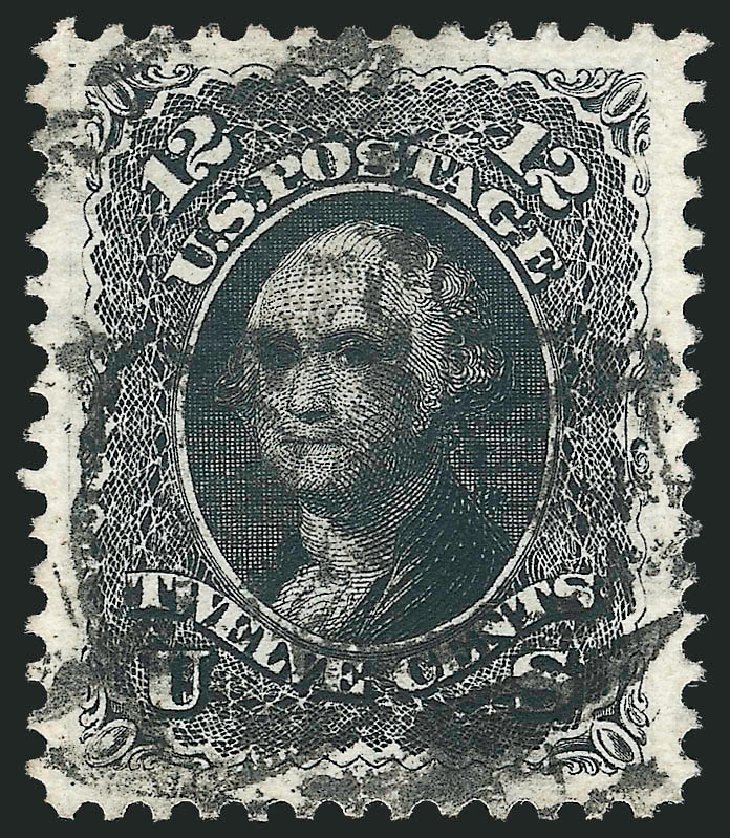 Values of US Stamp Scott # 107: 12c 1875 Washington Without Grill. Robert Siegel Auction Galleries, Dec 2013, Sale 1062, Lot 294