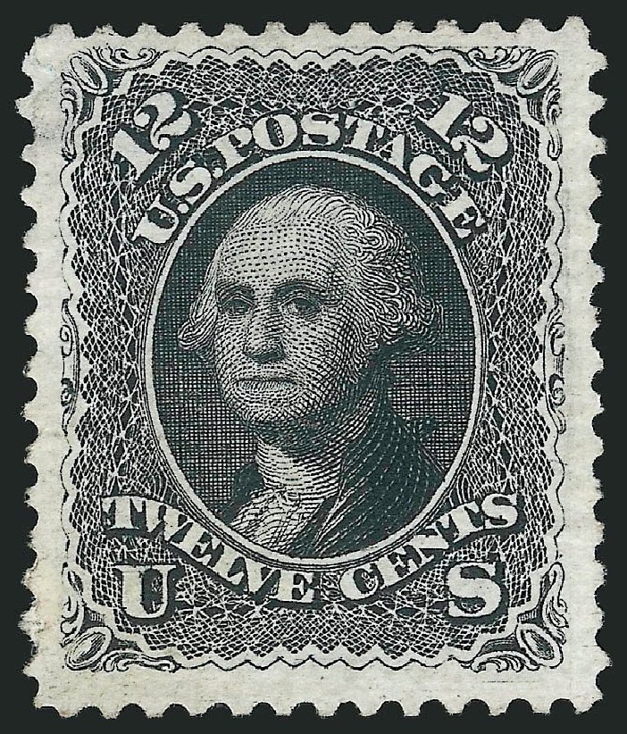 Costs of US Stamp Scott 107 - 1875 12c Washington Without Grill. Robert Siegel Auction Galleries, Mar 2014, Sale 1067, Lot 1094
