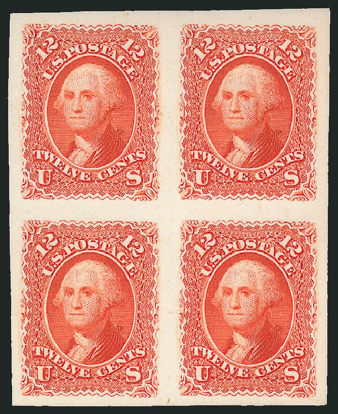 US Stamps Price Scott # 107: 1875 12c Washington Without Grill. Robert Siegel Auction Galleries, Oct 2010, Sale 995, Lot 2004
