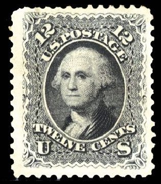 Costs of US Stamp Scott Catalog # 107 - 12c 1875 Washington Without Grill. Cherrystone Auctions, Mar 2008, Sale 200803, Lot 125