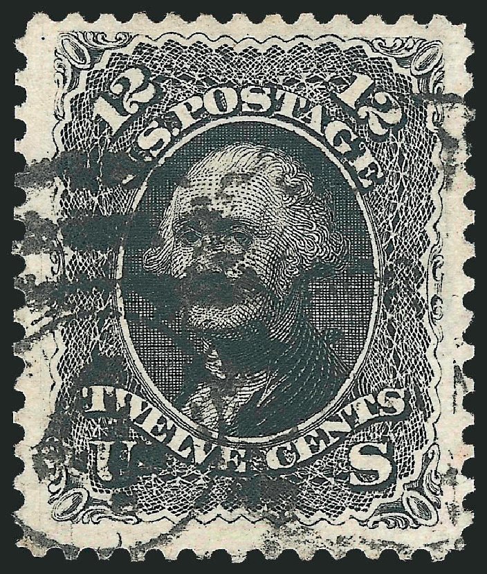 Values of US Stamp Scott #107 - 1875 12c Washington Without Grill. Robert Siegel Auction Galleries, Jun 2012, Sale 1024, Lot 175