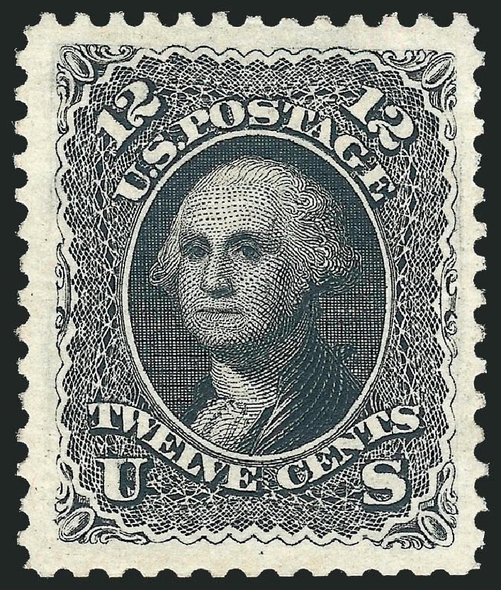 Value of US Stamp Scott Catalog 107 - 12c 1875 Washington Without Grill. Robert Siegel Auction Galleries, Nov 2013, Sale 1057, Lot 672
