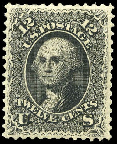 US Stamp Value Scott Catalogue 107: 1875 12c Washington Without Grill. Matthew Bennett International, Mar 2011, Sale 336, Lot 1173