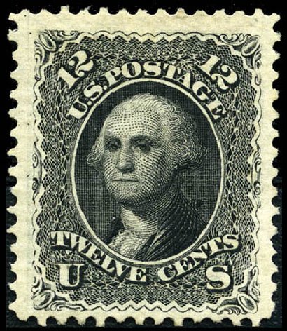 Price of US Stamp Scott Cat. # 107 - 12c 1875 Washington Without Grill. Matthew Bennett International, Feb 2012, Sale 340, Lot 203