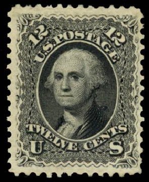 Cost of US Stamps Scott Catalog #107: 12c 1875 Washington Without Grill. Daniel Kelleher Auctions, Sep 2013, Sale 639, Lot 3213
