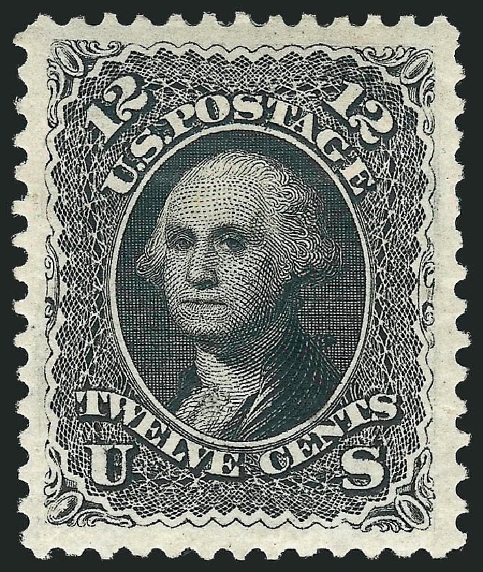 Value of US Stamp Scott Catalog # 107: 12c 1875 Washington Without Grill. Robert Siegel Auction Galleries, May 2013, Sale 1044, Lot 93