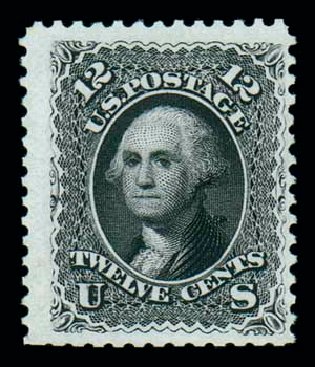 Costs of US Stamp Scott Cat. # 107: 12c 1875 Washington Without Grill. Matthew Bennett International, Dec 2007, Sale 325, Lot 1566