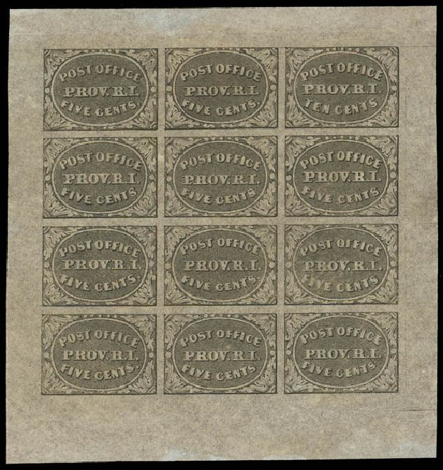 US Stamps Price Scott # 10X1: 1846 5c Providence Postmasters Provisional. Daniel Kelleher Auctions, Aug 2012, Sale 631, Lot 639