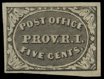 US Stamps Price Scott Catalog # 10X1 - 1846 5c Providence Postmasters Provisional. Daniel Kelleher Auctions, Oct 2012, Sale 632, Lot 910