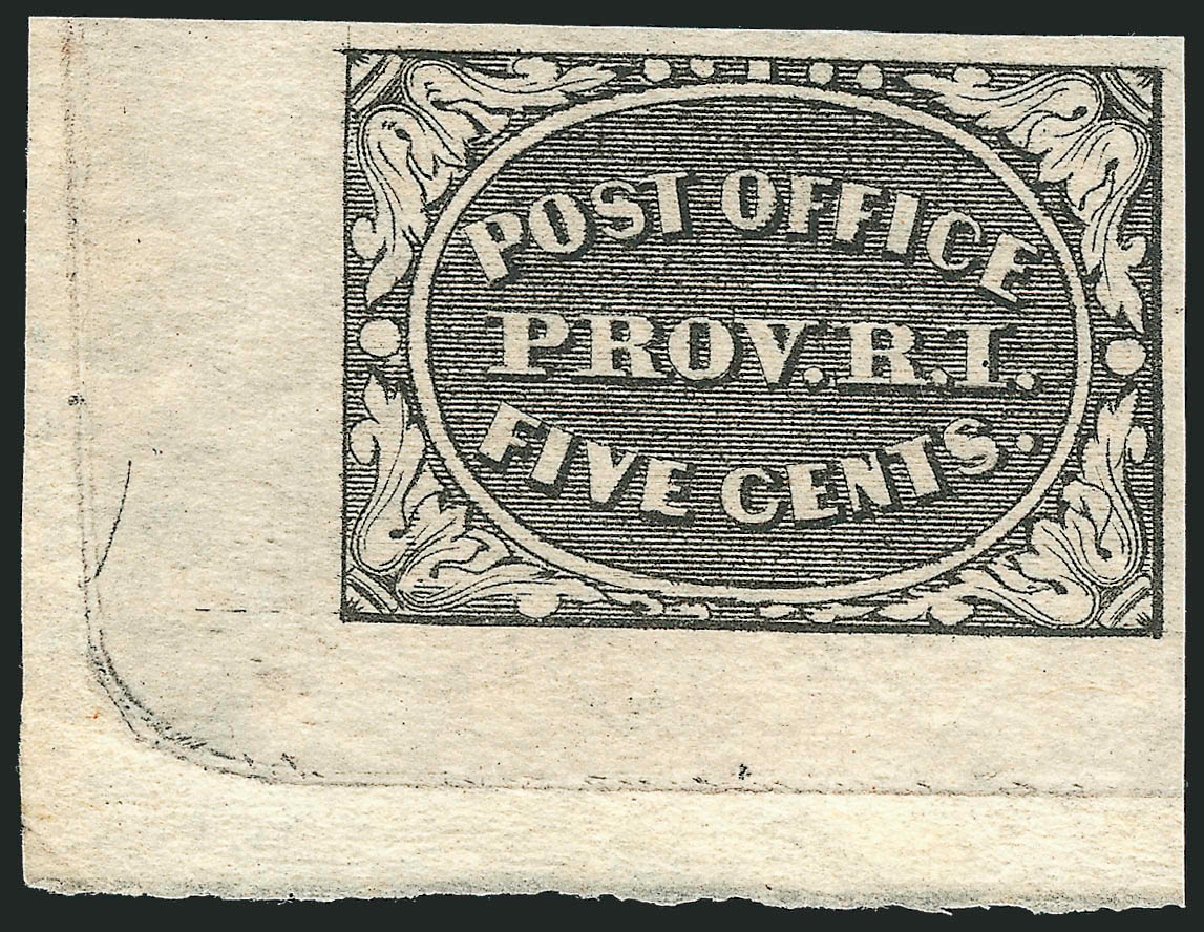Price of US Stamps Scott Catalog #10X1: 5c 1846 Providence Postmasters Provisional. Robert Siegel Auction Galleries, Mar 2011, Sale 1007, Lot 2064