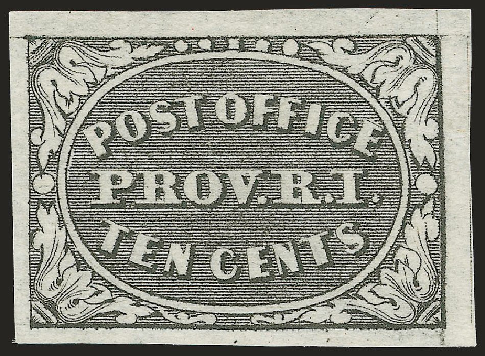 US Stamp Prices Scott Catalogue 10X2 - 5c 1846 Providence Postmasters Provisional. Robert Siegel Auction Galleries, Dec 2008, Sale 967, Lot 4065