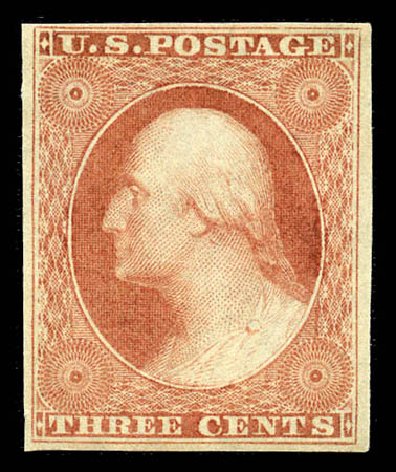 Value of US Stamp Scott # 11: 3c 1851 Washington. Matthew Bennett International, Feb 2012, Sale 340, Lot 77