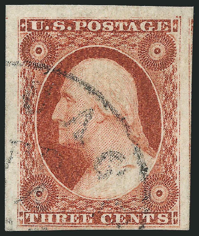 Price of US Stamps Scott Catalog 11 - 1851 3c Washington. Robert Siegel Auction Galleries, Dec 2011, Sale 1017, Lot 337