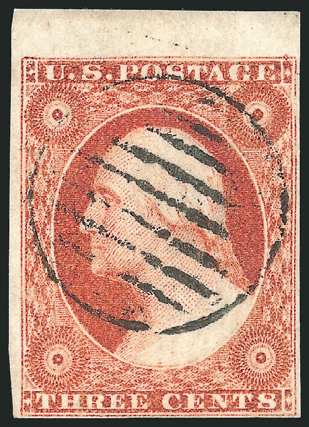 Price of US Stamp Scott Cat. #11: 3c 1851 Washington. Robert Siegel Auction Galleries, Dec 2011, Sale 1017, Lot 397