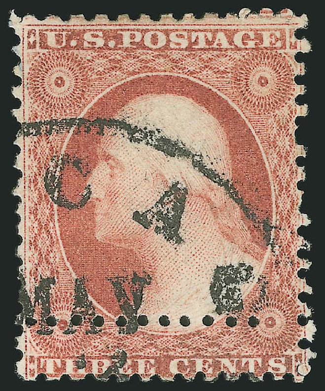 Costs of US Stamp Scott Catalogue #11 - 3c 1851 Washington. Robert Siegel Auction Galleries, Dec 2008, Sale 964, Lot 177