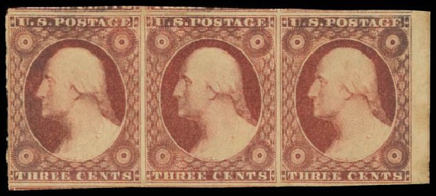 Price of US Stamps Scott Catalogue #11 - 3c 1851 Washington. Daniel Kelleher Auctions, Oct 2012, Sale 632, Lot 938