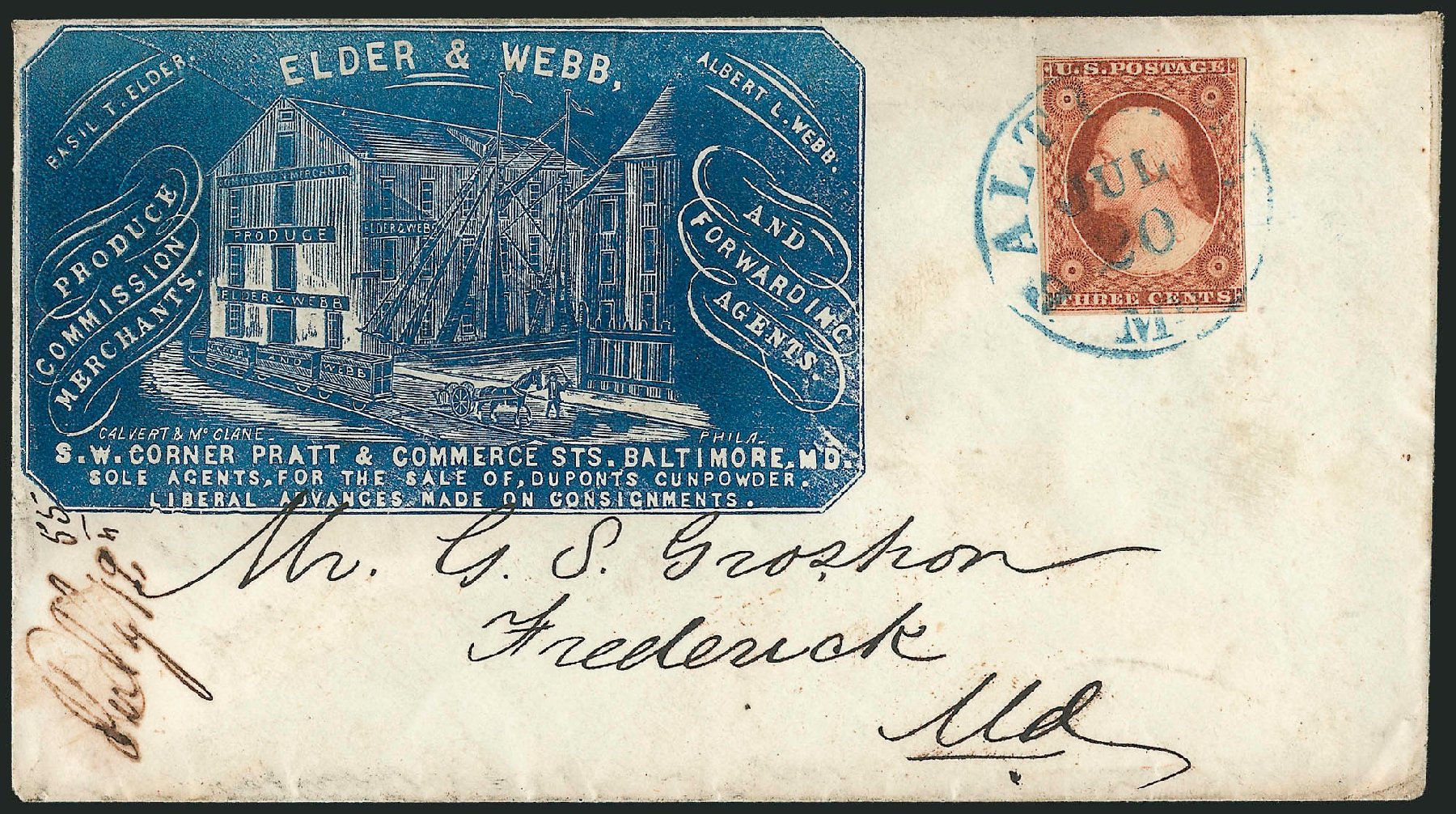 US Stamps Prices Scott Catalog #11: 3c 1851 Washington. Robert Siegel Auction Galleries, Dec 2010, Sale 1002, Lot 3708