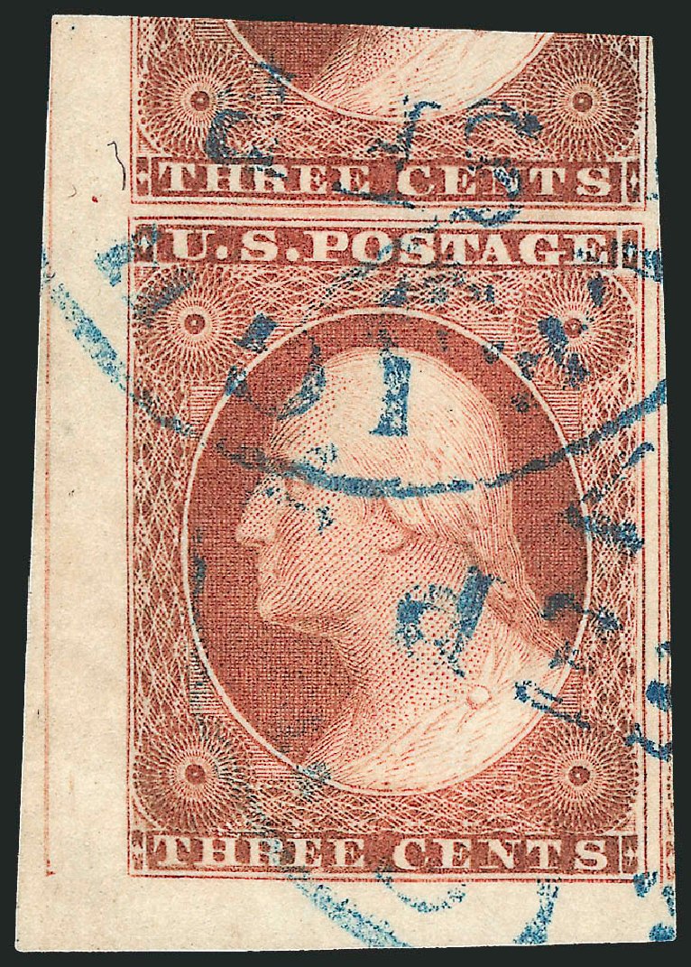 US Stamps Value Scott # 11 - 1851 3c Washington. Robert Siegel Auction Galleries, Dec 2011, Sale 1017, Lot 308