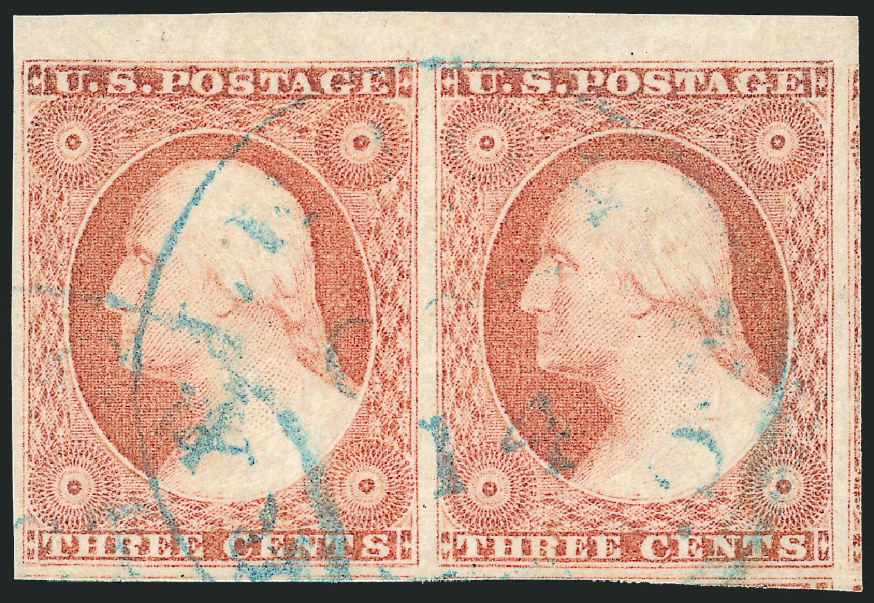 Prices of US Stamps Scott Catalogue 11 - 1851 3c Washington. Robert Siegel Auction Galleries, Dec 2011, Sale 1017, Lot 398