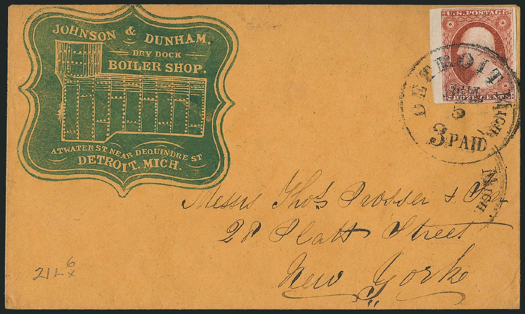US Stamps Values Scott Catalogue #11: 1851 3c Washington. Robert Siegel Auction Galleries, Oct 2010, Sale 996, Lot 3138