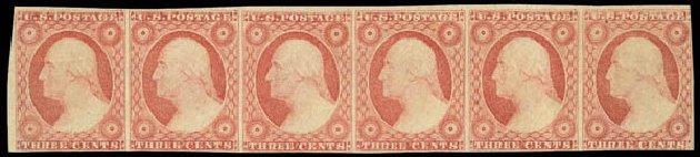 Values of US Stamp Scott # 11: 1851 3c Washington. Daniel Kelleher Auctions, Oct 2012, Sale 632, Lot 939