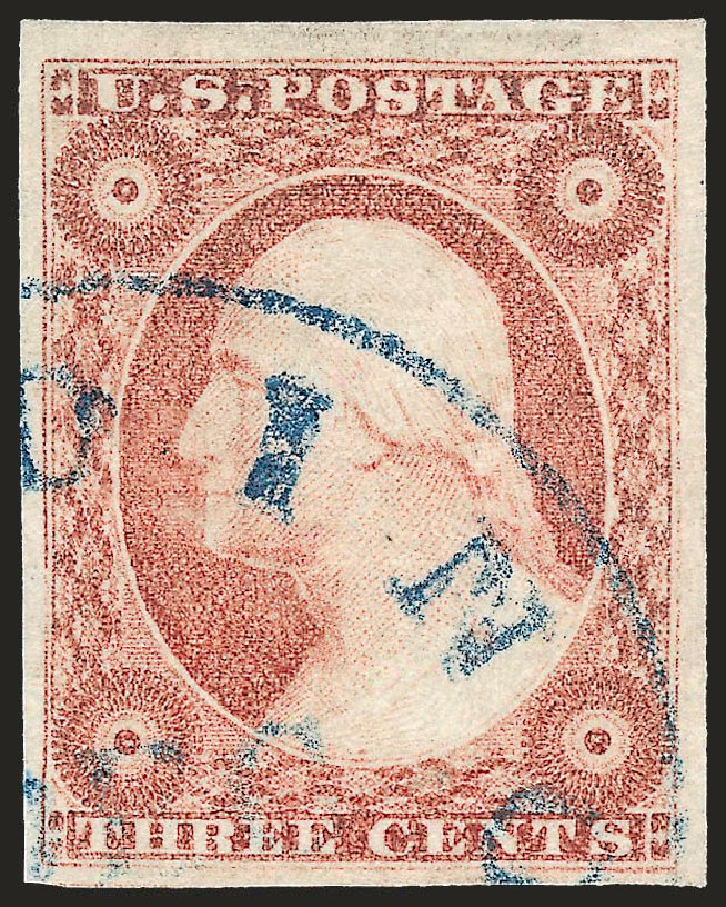 Costs of US Stamp Scott #11: 1851 3c Washington. Robert Siegel Auction Galleries, Jun 2009, Sale 975, Lot 1129