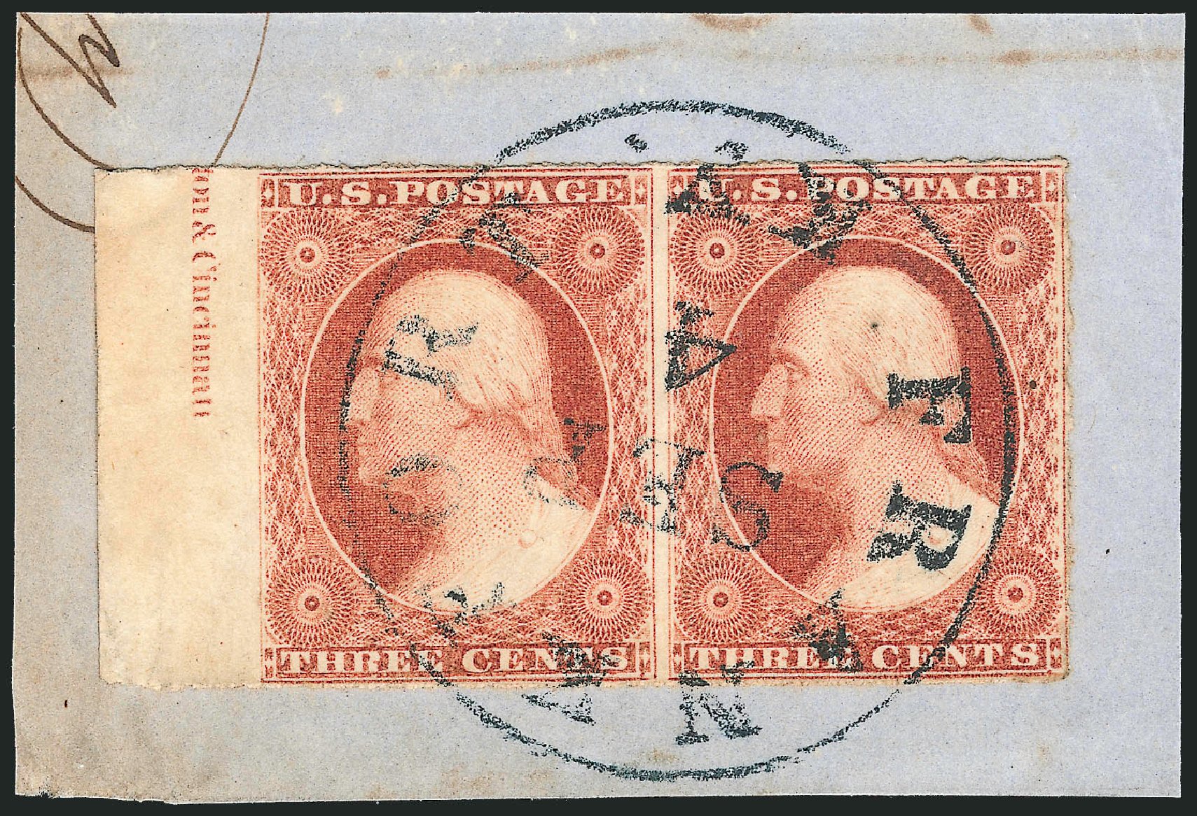 Cost of US Stamps Scott Cat. #11 - 3c 1851 Washington. Robert Siegel Auction Galleries, Dec 2011, Sale 1017, Lot 290