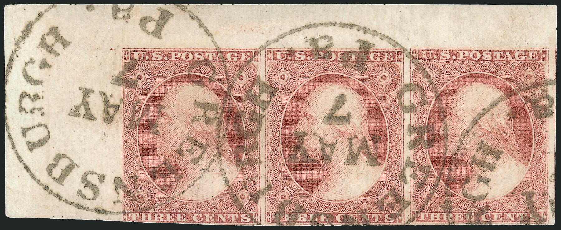 Price of US Stamps Scott Catalogue 11: 3c 1851 Washington. Robert Siegel Auction Galleries, Dec 2011, Sale 1017, Lot 360