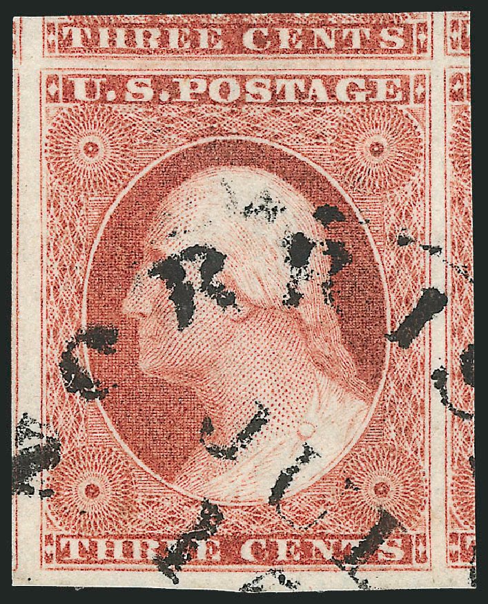 Value of US Stamp Scott Catalog 11: 3c 1851 Washington. Robert Siegel Auction Galleries, Dec 2011, Sale 1017, Lot 460