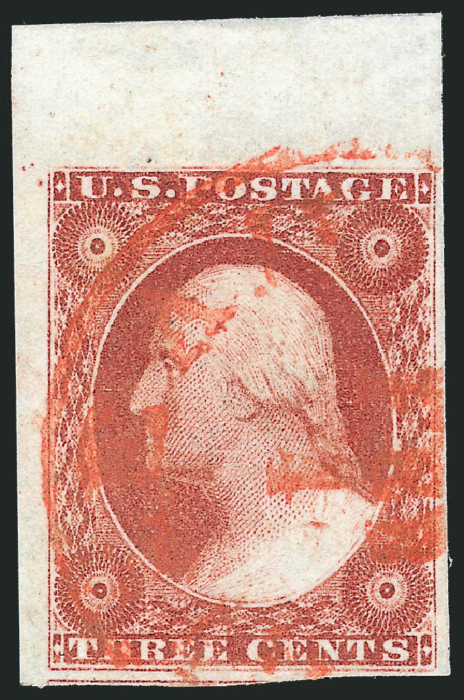 Costs of US Stamp Scott 11 - 1851 3c Washington. Robert Siegel Auction Galleries, Dec 2013, Sale 1062, Lot 90