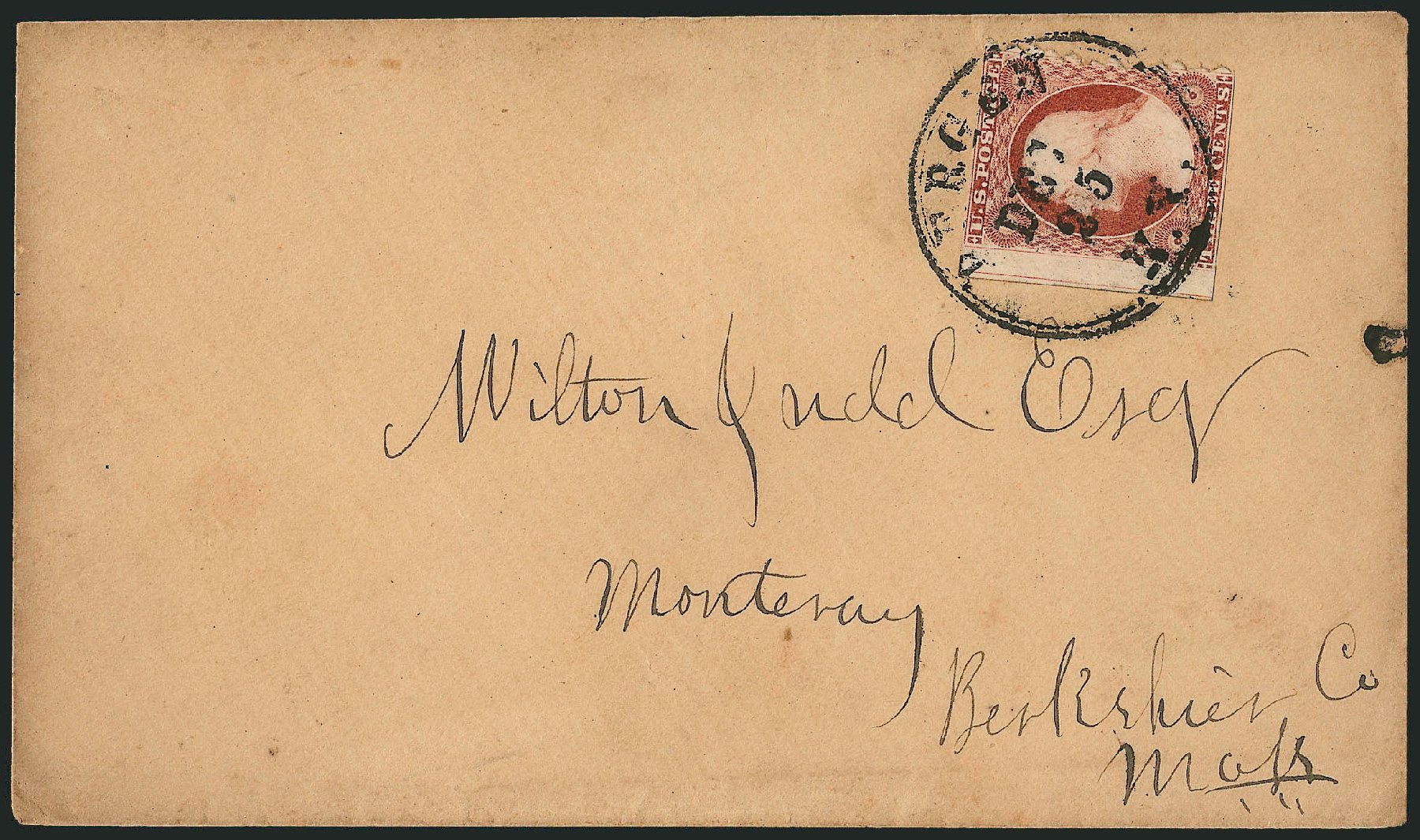 US Stamps Prices Scott Catalog #11 - 3c 1851 Washington. Robert Siegel Auction Galleries, Dec 2008, Sale 964, Lot 190