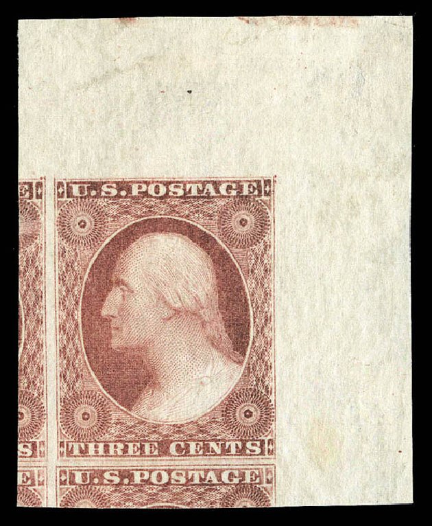 Price of US Stamps Scott Catalogue #11: 1851 3c Washington. Matthew Bennett International, Sep 2012, Sale 345, Lot 21