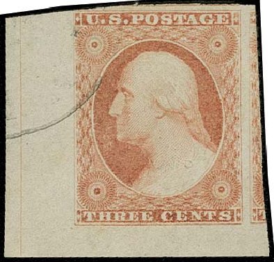 Value of US Stamp Scott Catalog #11: 3c 1851 Washington. H.R. Harmer, Oct 2014, Sale 3006, Lot 1031