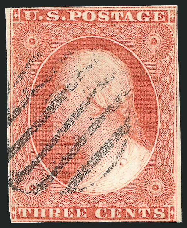 Cost of US Stamps Scott Catalog 11: 1851 3c Washington. Robert Siegel Auction Galleries, Jun 2011, Sale 1011, Lot 401