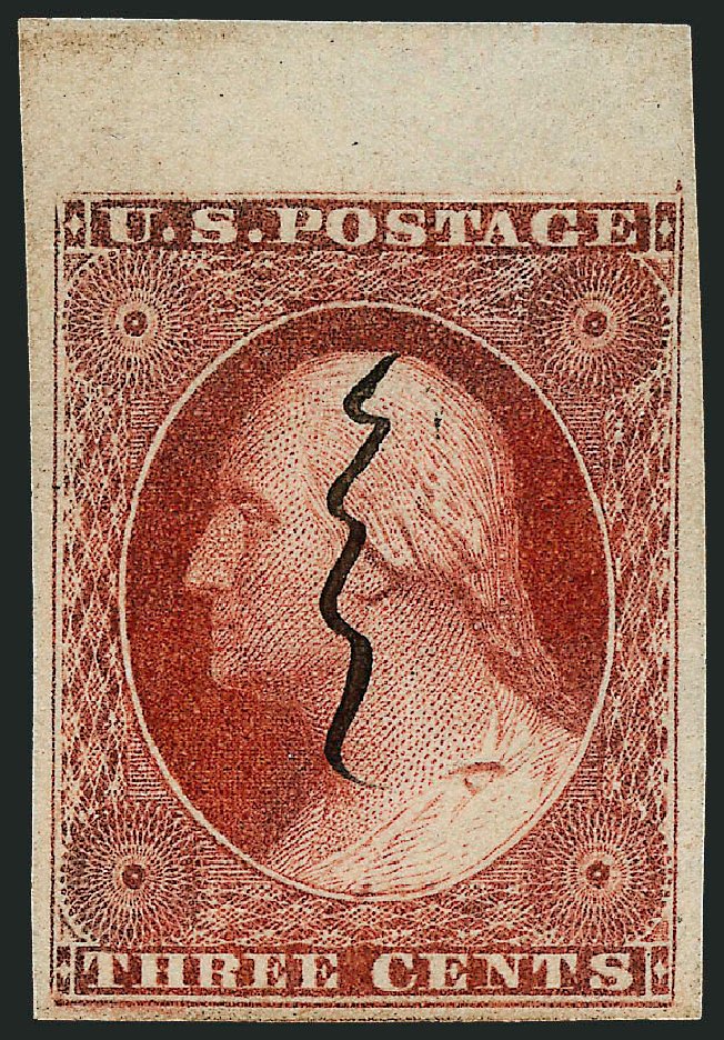 Values of US Stamp Scott Catalogue 11: 1851 3c Washington. Robert Siegel Auction Galleries, Dec 2008, Sale 964, Lot 121
