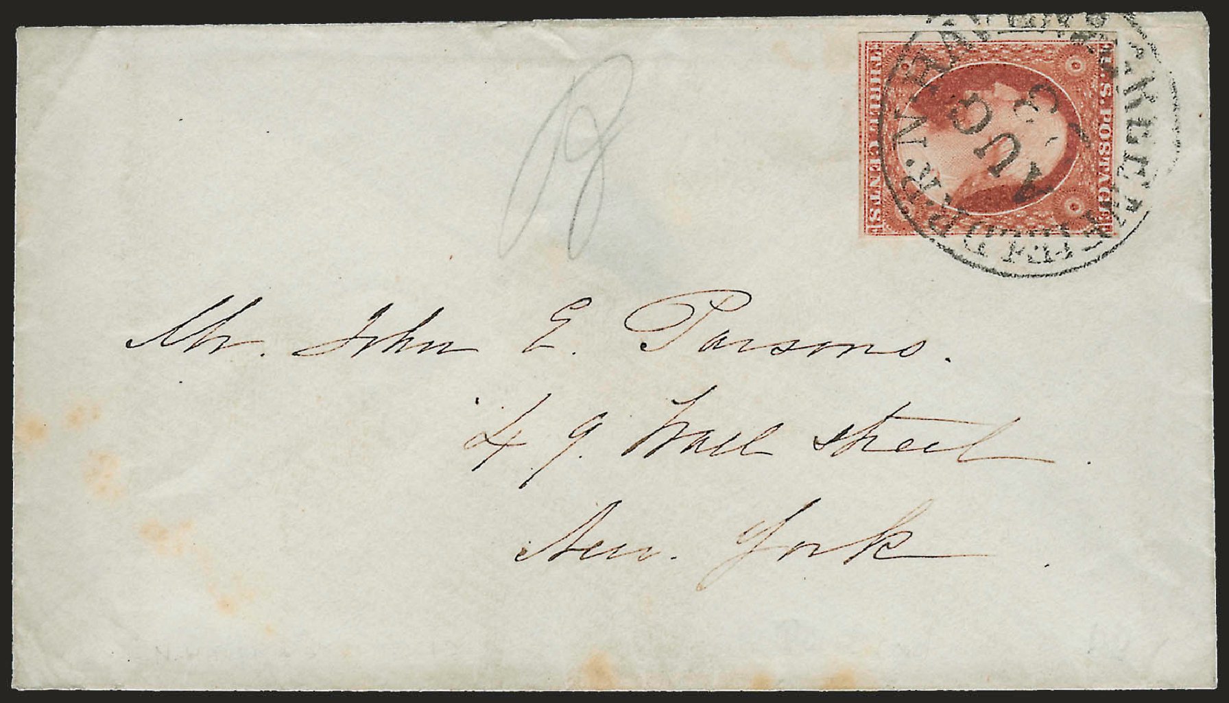 Prices of US Stamp Scott Catalog 11: 3c 1851 Washington. Robert Siegel Auction Galleries, Dec 2008, Sale 964, Lot 151