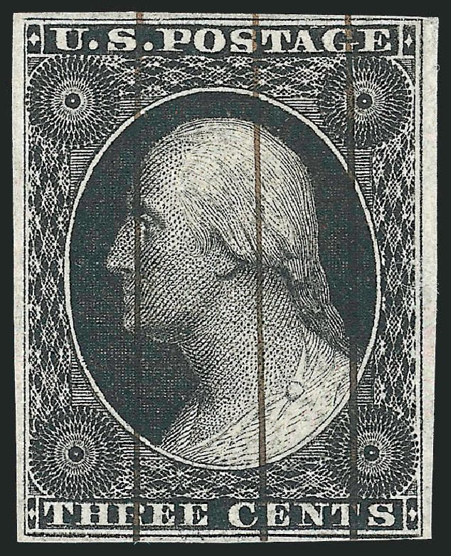 Costs of US Stamps Scott Catalog #11 - 1851 3c Washington. Robert Siegel Auction Galleries, Oct 2010, Sale 996, Lot 3001