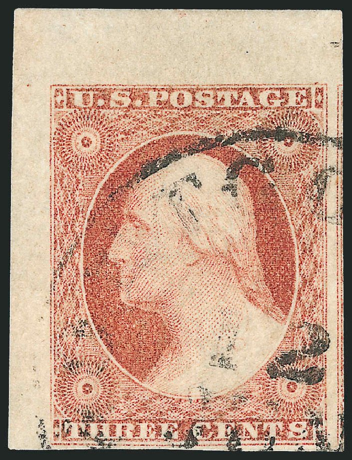 US Stamp Prices Scott Catalogue 11: 3c 1851 Washington. Robert Siegel Auction Galleries, Dec 2011, Sale 1017, Lot 334