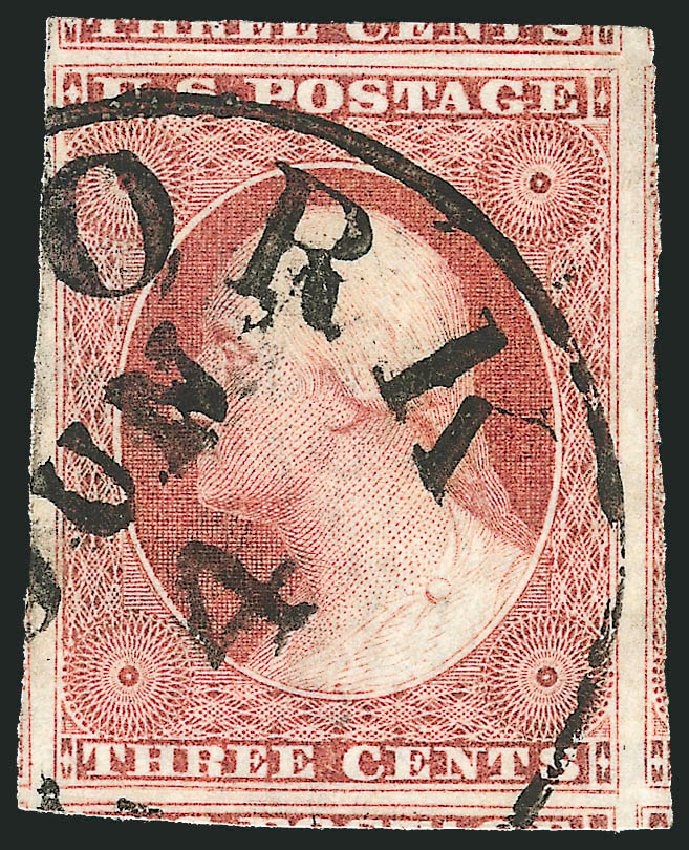 Price of US Stamp Scott Catalogue 11 - 3c 1851 Washington. Robert Siegel Auction Galleries, Dec 2011, Sale 1017, Lot 464