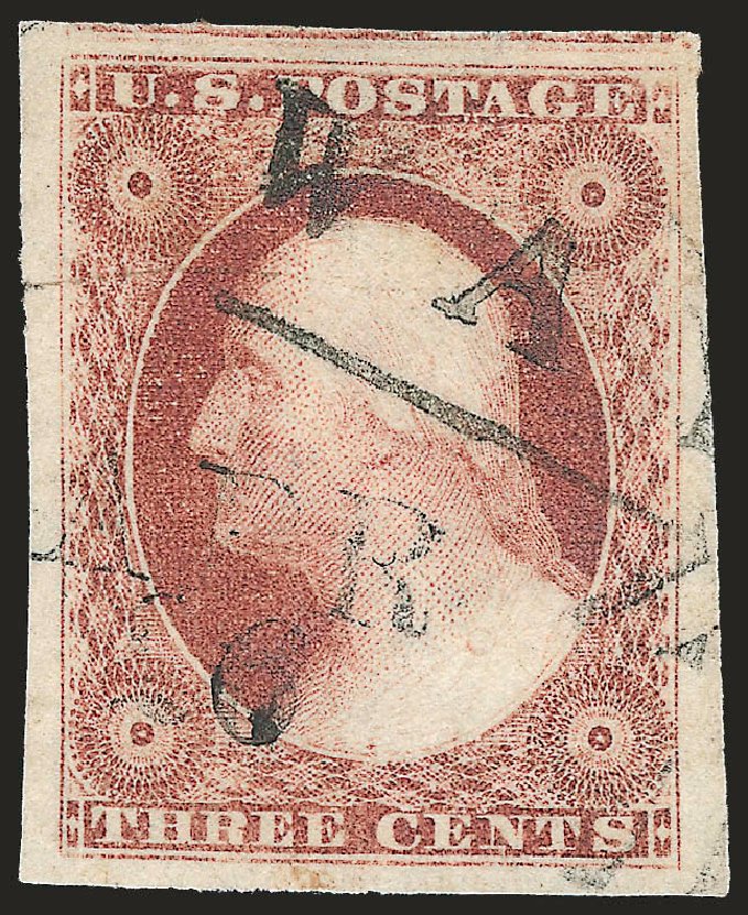 Costs of US Stamp Scott # 11 - 3c 1851 Washington. Robert Siegel Auction Galleries, Jun 2009, Sale 975, Lot 1124