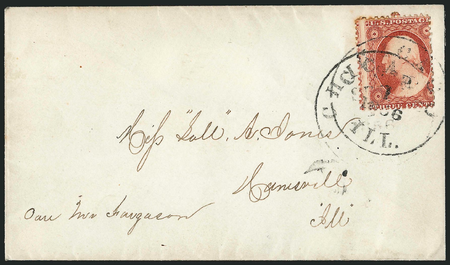 Costs of US Stamp Scott Catalog 11 - 3c 1851 Washington. Robert Siegel Auction Galleries, Oct 2010, Sale 996, Lot 3184
