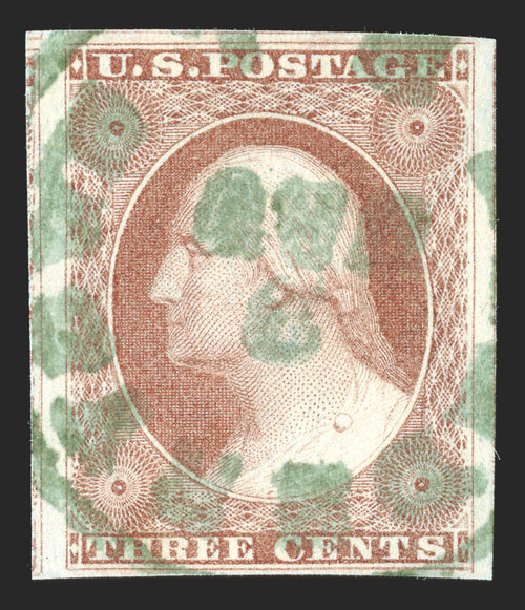 Cost of US Stamps Scott #11 - 3c 1851 Washington. Spink Shreves Galleries, Jul 2012, Sale 140, Lot 54